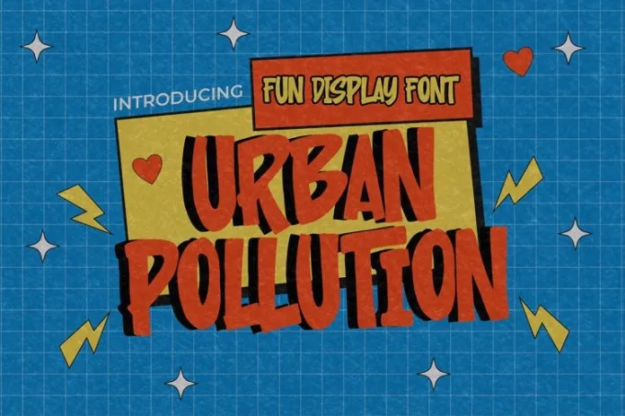 Urban Pollution - Fun Display Font