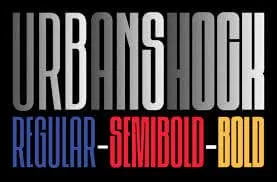 Urbanshock - Condensed Display Sans