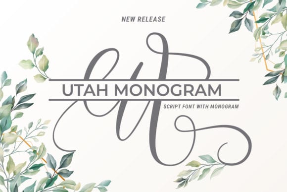 Utah Monogram Font