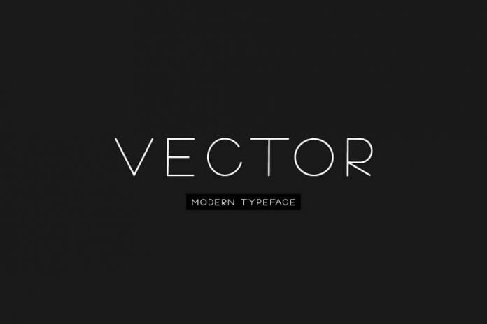 VECTOR - Minimal & Modern Typeface