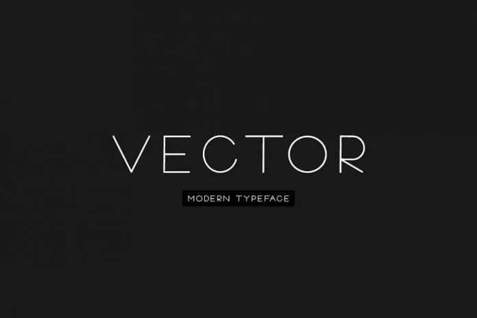VECTOR - Minimal & Modern Typeface