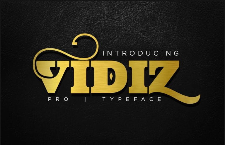 VIDIZ PRO Typeface Font Free Download
