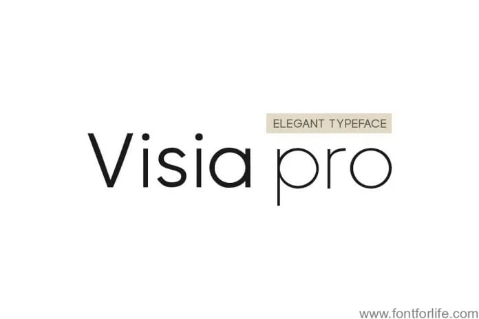 VISIA Pro Font