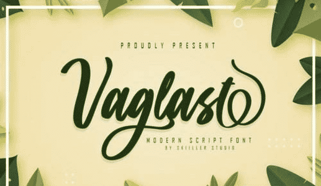 Vaglast - Modern Script Font Vaglast - Modern Script Font