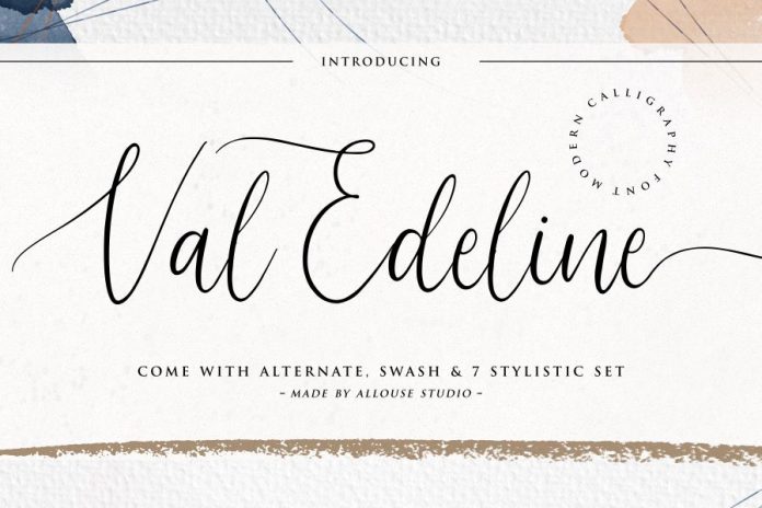 Val Edeline Calligraphy Font