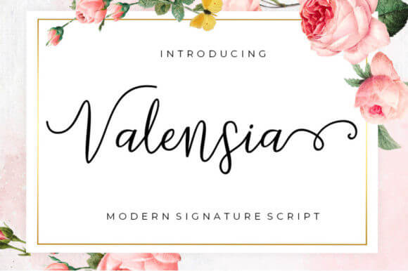 Valensia Script Font