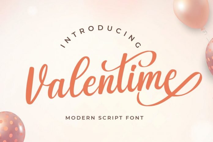 Valentime Cute Script Font