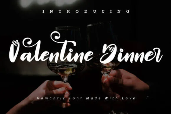Valentine Dinner Font
