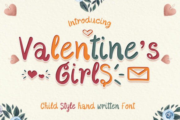 Valentine's Girls Font