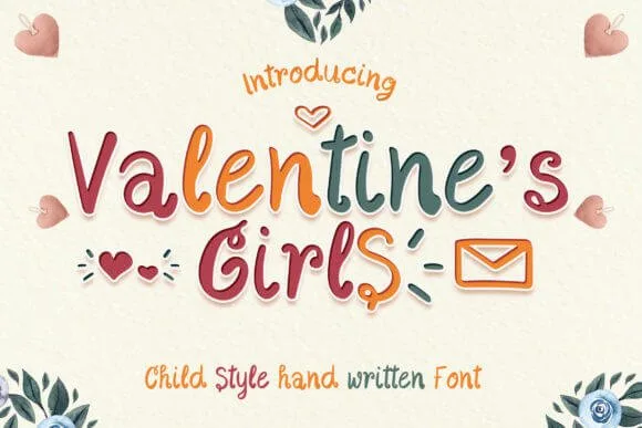 Valentine's Girls Font