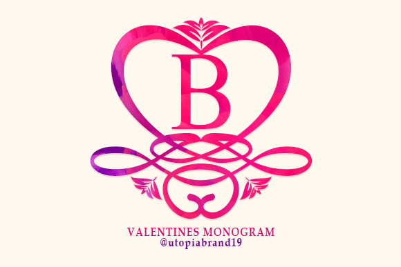 Valentines Monogram Font
