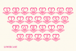 Valentines Monogram Font
