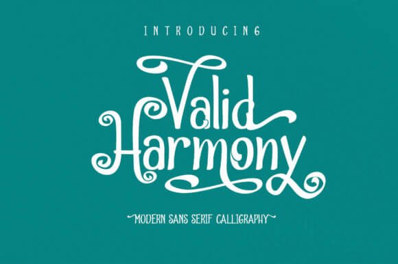 Valid Harmony Font