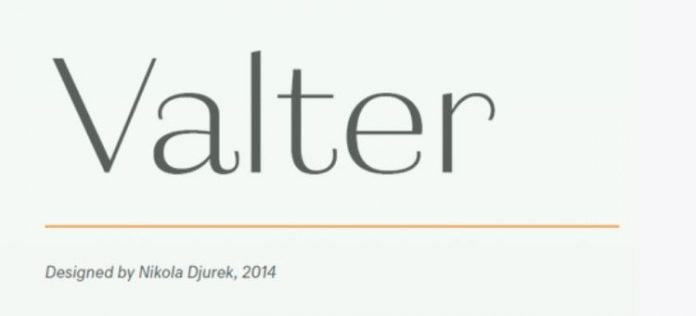 Valter family Font