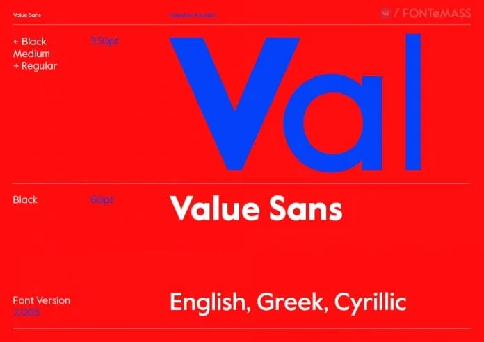 Value Sans Pro Font