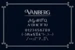 Vanberg Font