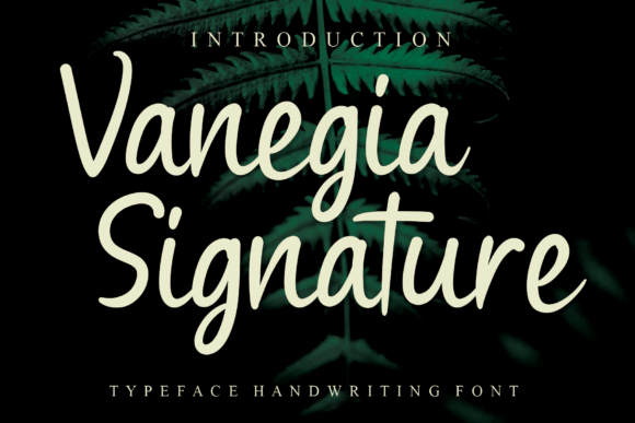 Vanegia Signature Font