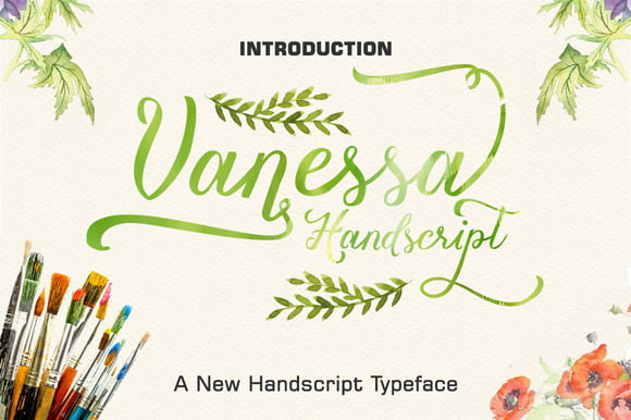 Vanessa handscript Font