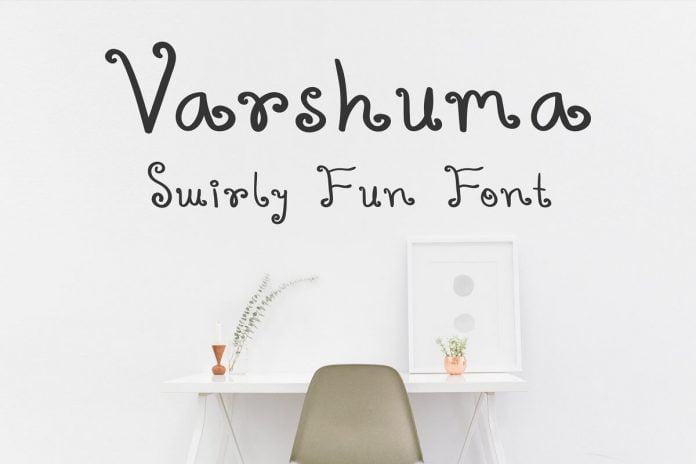 Varshuma - Swirly Fun Font