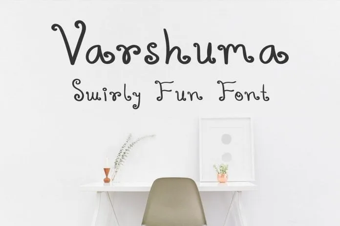Varshuma - Swirly Fun Font