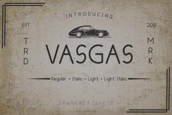 Vasgas Font
