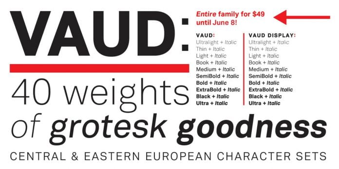 Vaud and Vaud Display Font