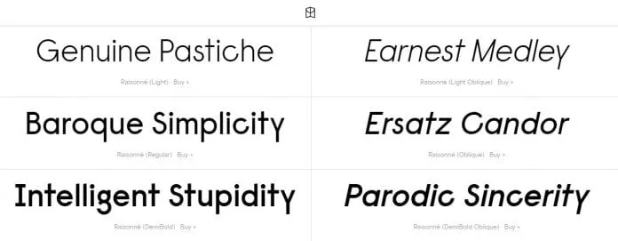 Raisonné Pro Font