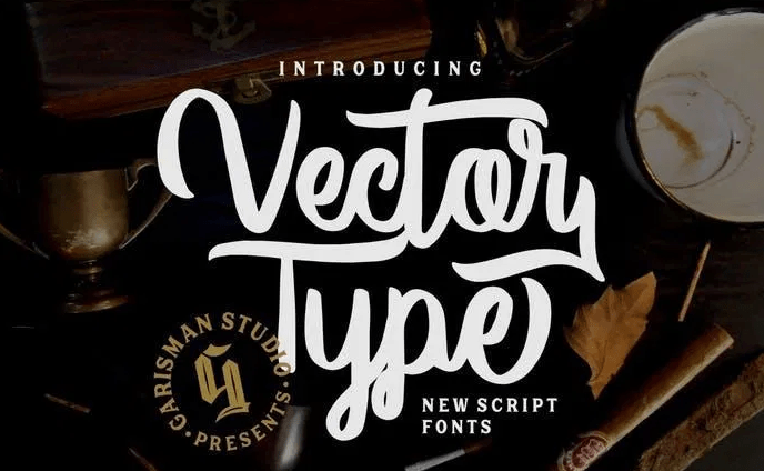 Vector Type Handlettering Font