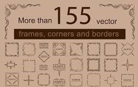 Vector frame and corners