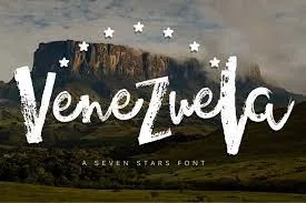 Venezuela Dry Brush Font