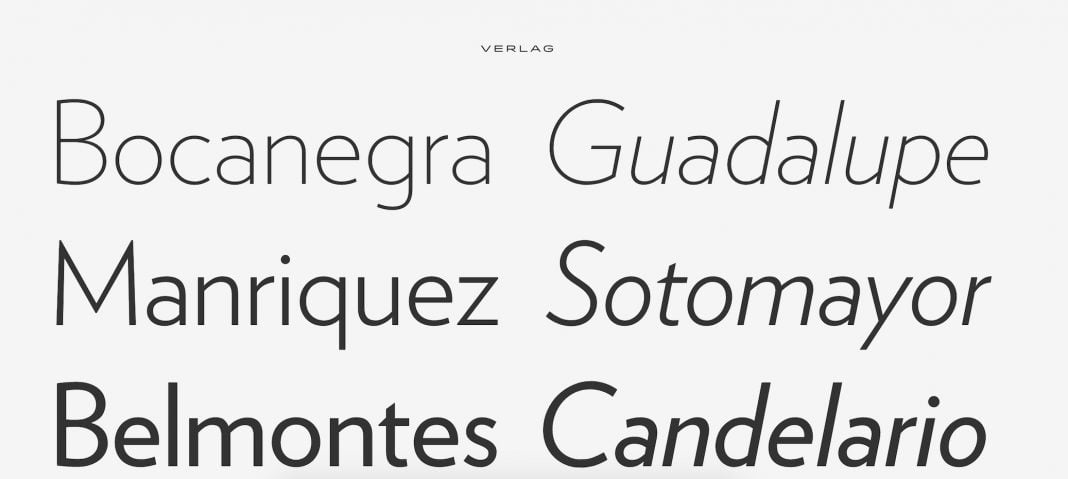 Verlag Font Collection