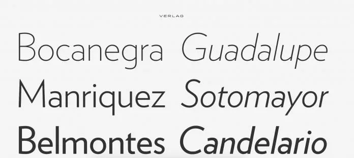Verlag Font Collection