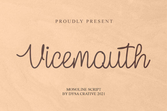 Vicemouth Font