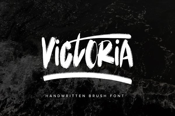 Victoria - Handwritten Brush Font