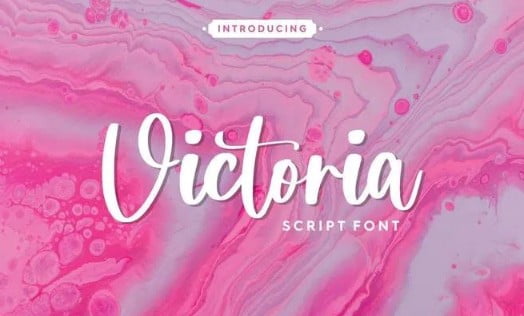 Victoria YH - Modern Script Font