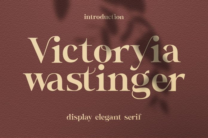 Victoryia Wastinger - Elegant Display font