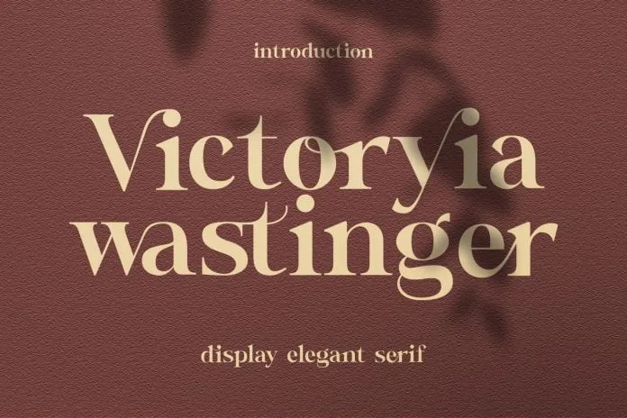 Victoryia Wastinger - Elegant Display font