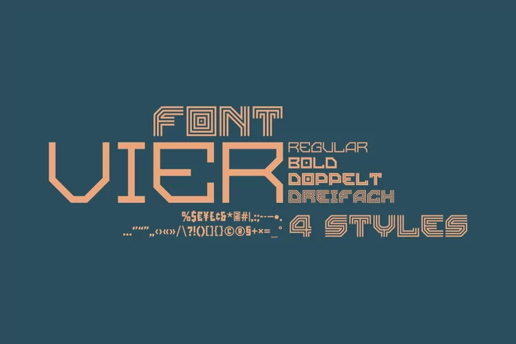Vier Font