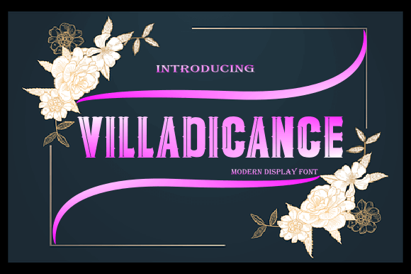 Villadicance - Modern Display Font