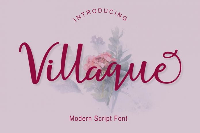 Villaque Script Font