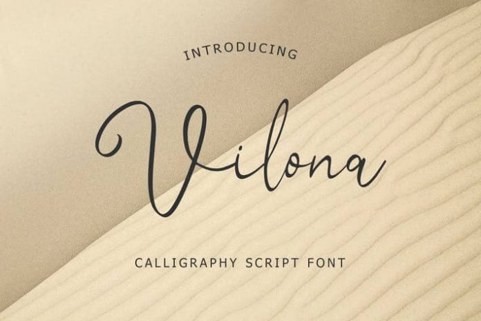 Vilona Calligraphy Script Font