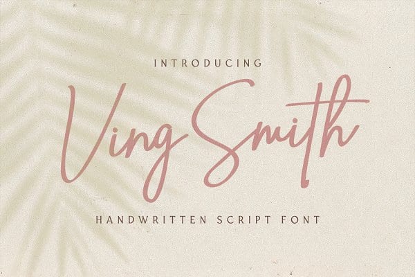 Ving Smith - Handwritten Font
