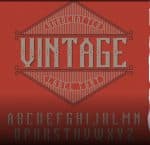 Vintage Classic Look Label Typeface 8 Styles Font