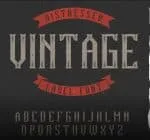 Vintage Classic Look Label Typeface 8 Styles Font