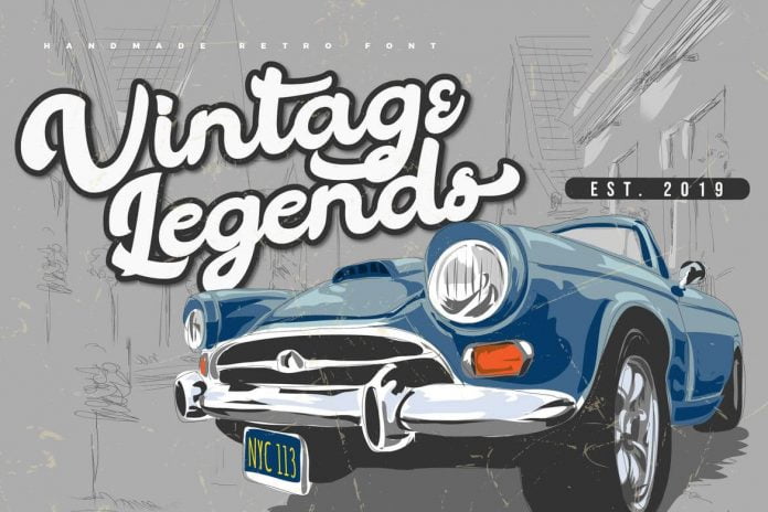 Vintage Legends Handwritten Retro Font