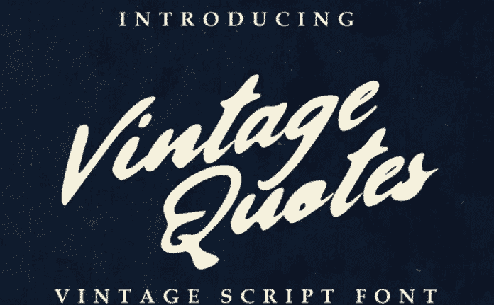 Vintage Quotes Font