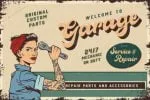 Vintage Wheel Font
