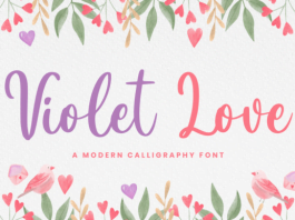 Violet Love Font