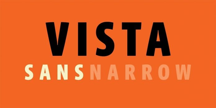 Vista Sans Narrow Font