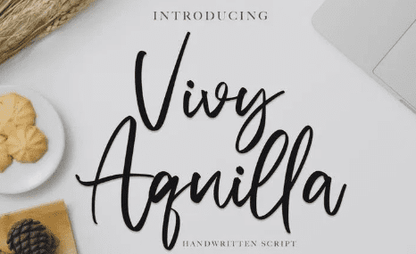 Vivy Aquilla - Handwritten Font